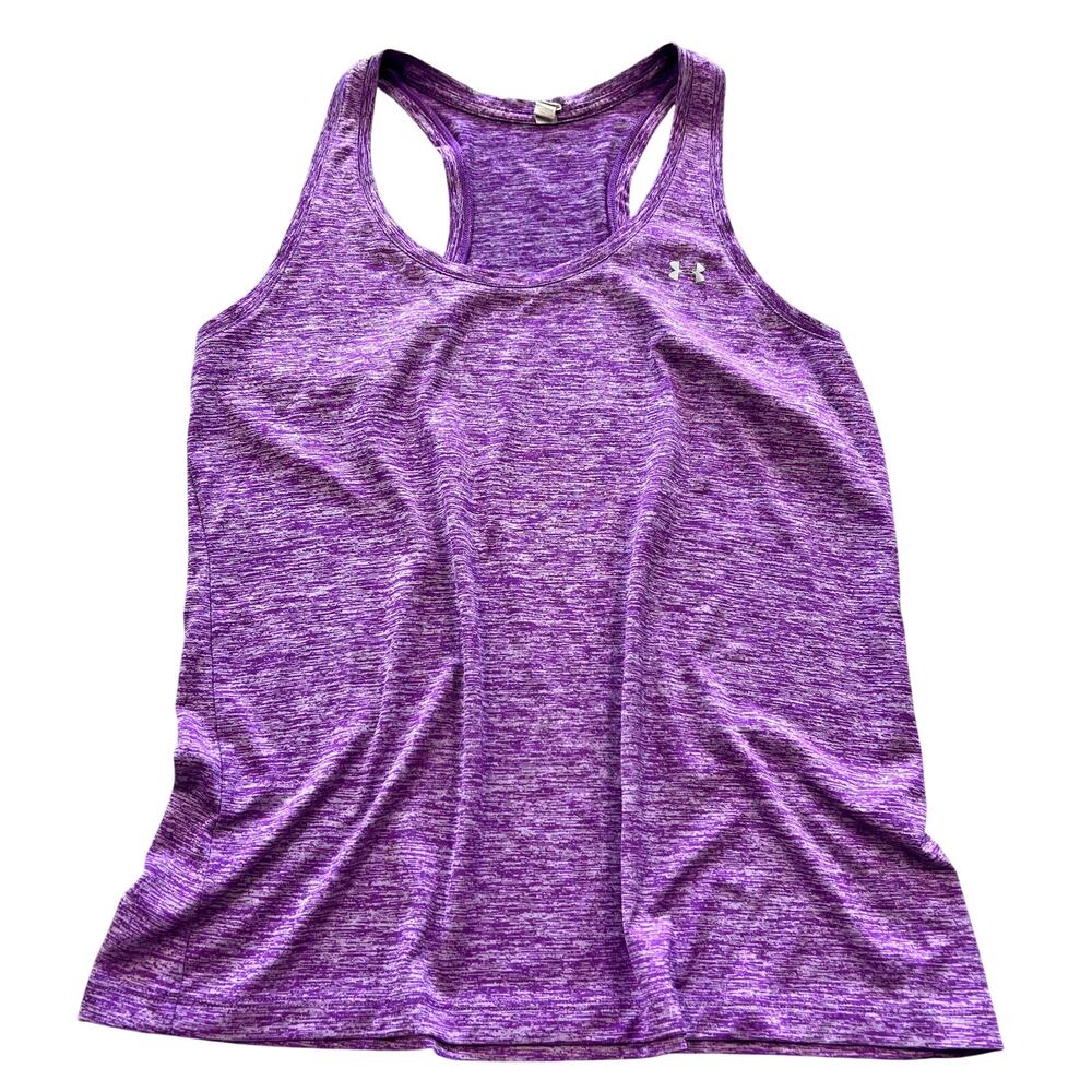 Under Armour Loose Fit Purple Racerback Athletic Tank Medium